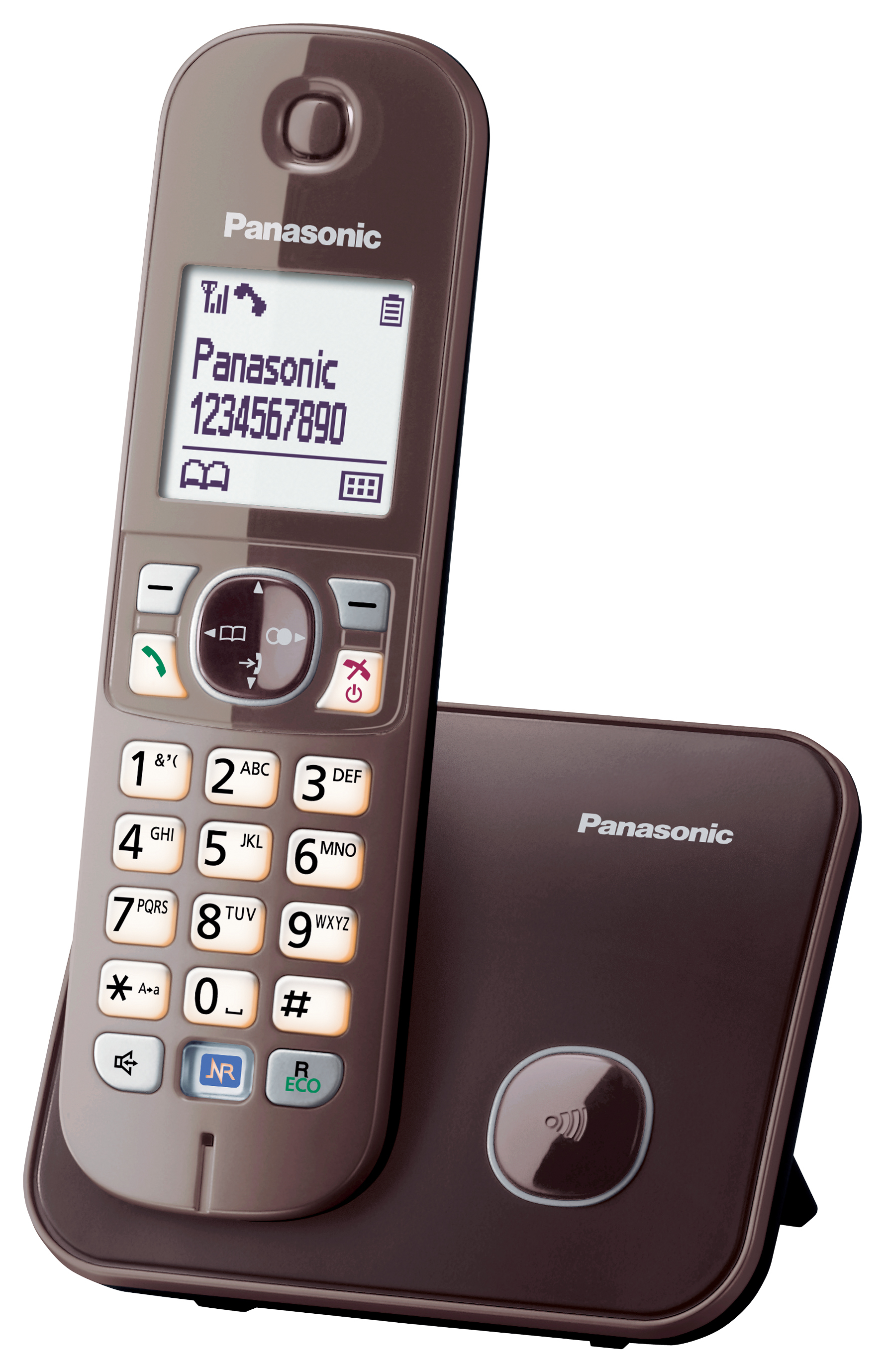 Panasonic KX-TG6811GA telephone DECT telephone Caller ID Brown