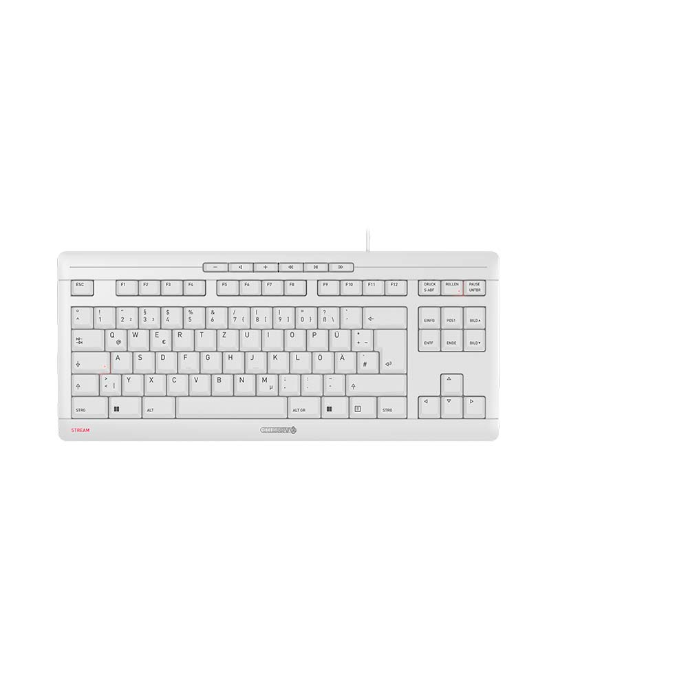 CHERRY STREAM TKL keyboard USB QWERTZ German White