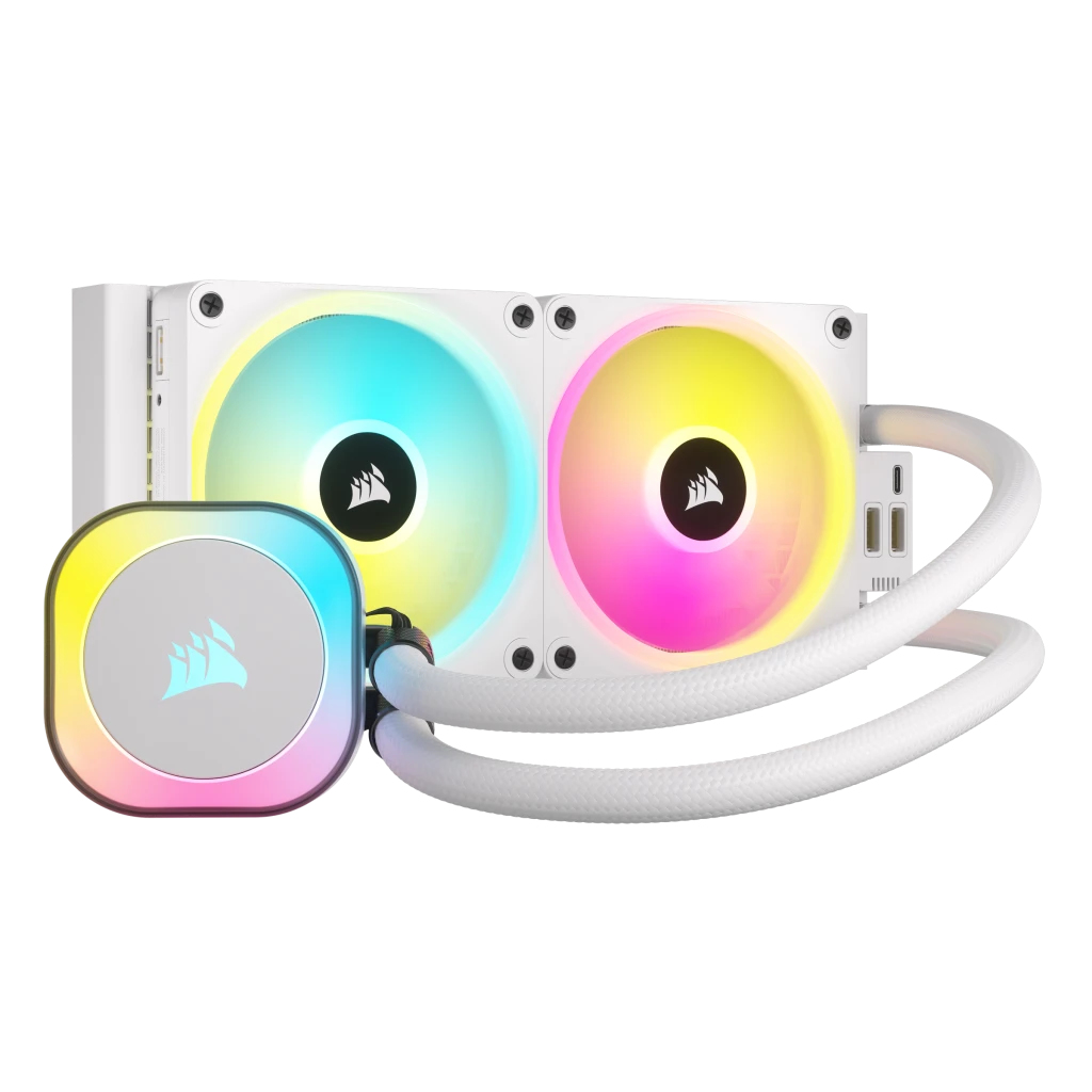 Corsair H100I Prozessor Hybrid-Kühler 12 cm Weiß