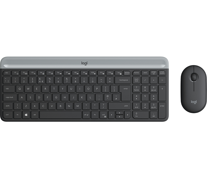Logitech MK470 Tastatur Maus enthalten Universal RF Wireless QWERTZ Deutsch Graphit