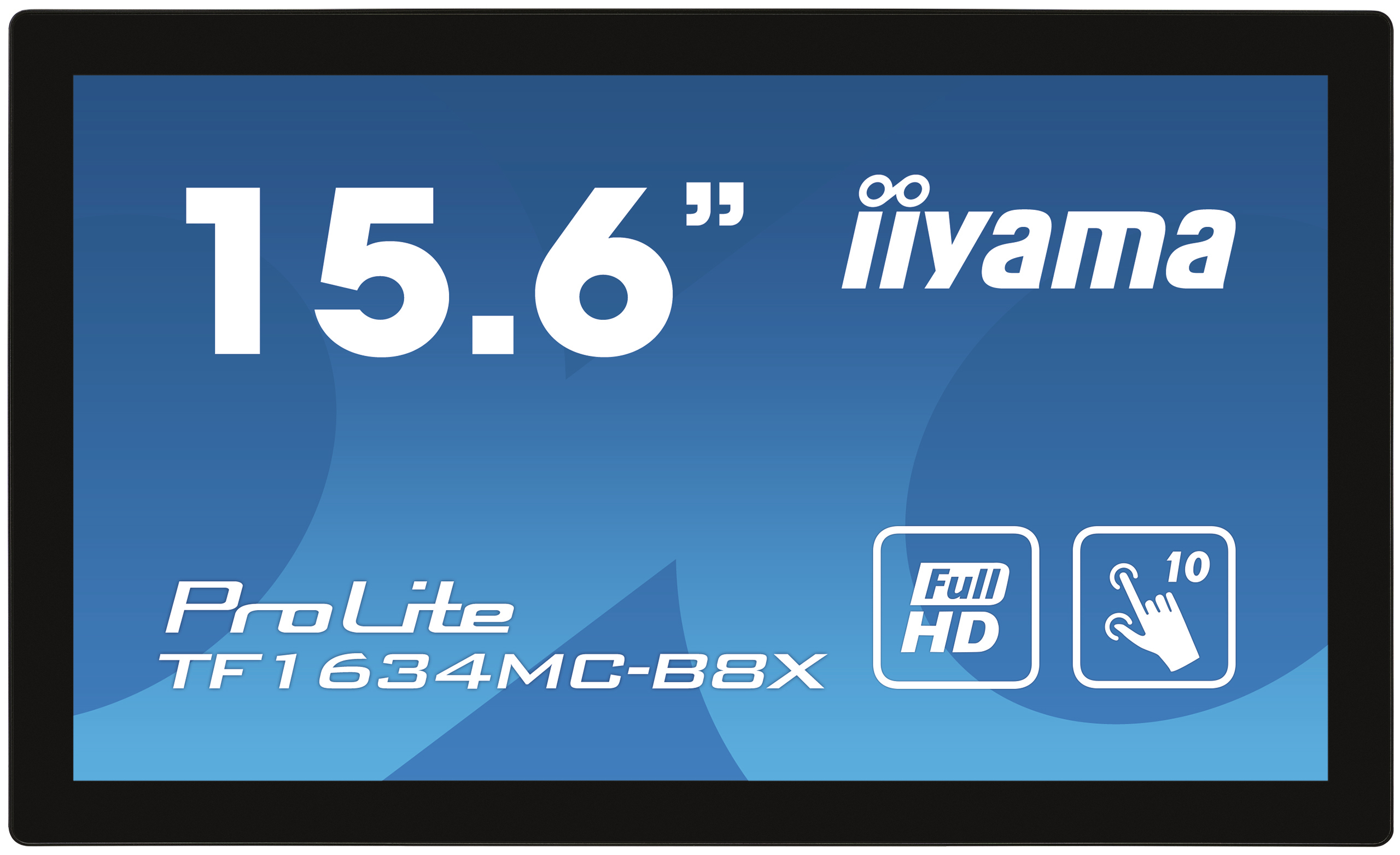 iiyama ProLite TF1634MC-B8X Computerbildschirm 39,6 cm (15.6") 1920 x 1080 Pixel Full HD LED Touchscreen Multi-Nutzer Schwarz
