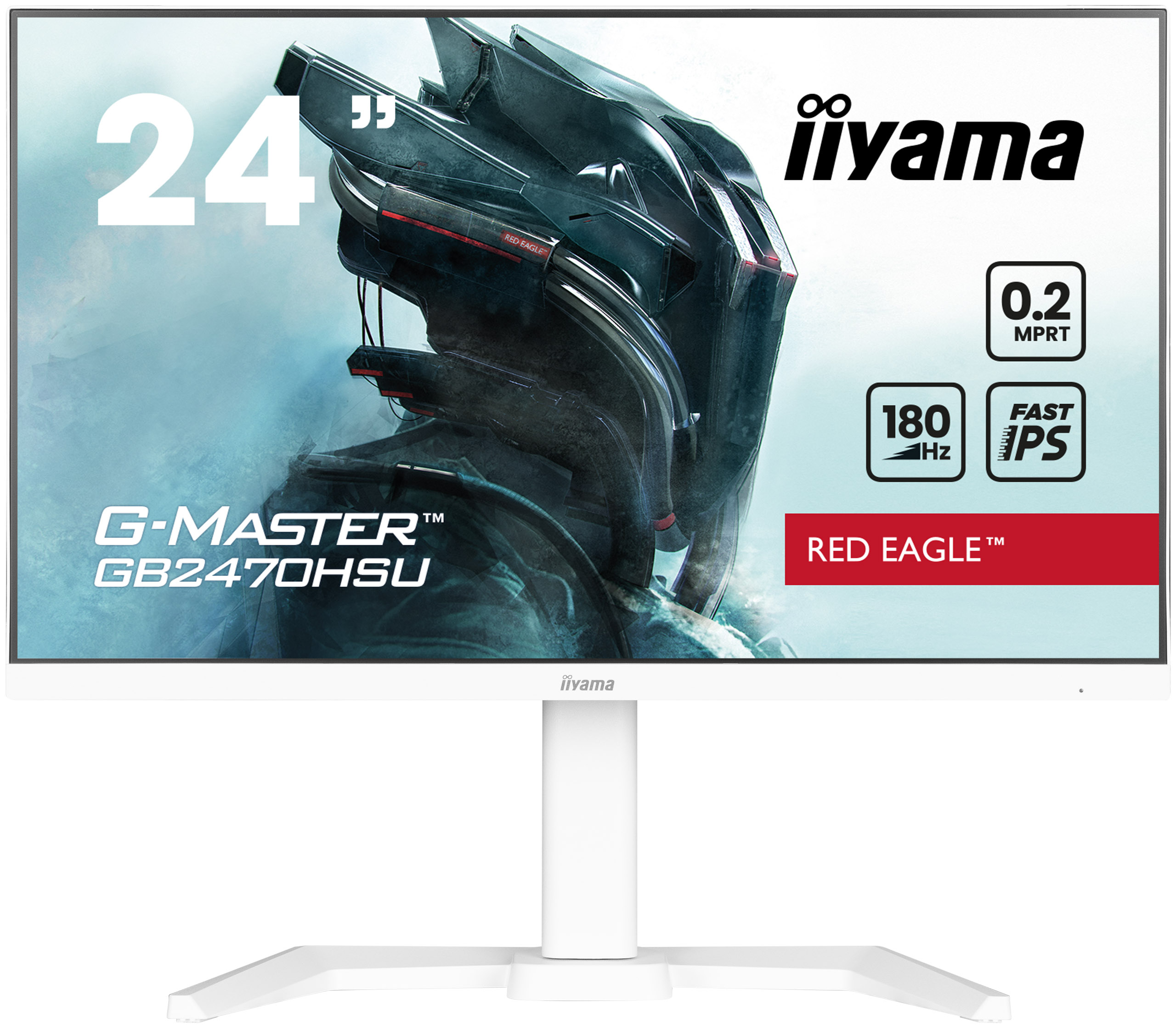 iiyama G-MASTER GB2470HSU-W6 Computerbildschirm 60,5 cm (23.8") 1920 x 1080 Pixel Full HD LED Weiß