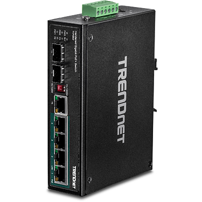 Trendnet TI-PG62 Netzwerk-Switch Unmanaged Gigabit Ethernet (10/100/1000) Power over Ethernet (PoE) Schwarz