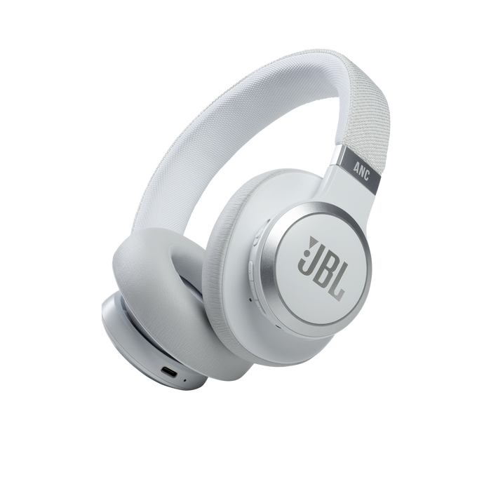 JBL LIVE 660 NC Kopfhörer Verkabelt & Kabellos Kopfband Musik Bluetooth Weiß incl. free neck pillow, beach ball set or water bottle