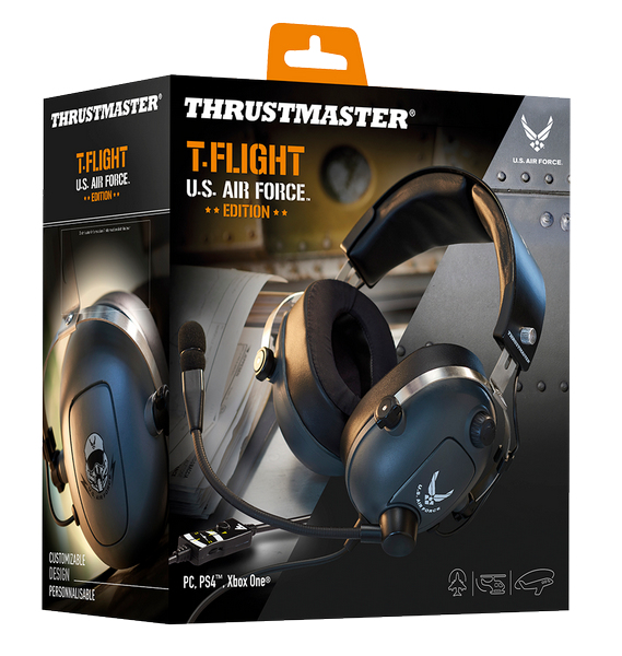 Thrustmaster T.Flight U.S. Air Force Edition Kopfhörer Kabelgebunden Kopfband Gaming Schwarz