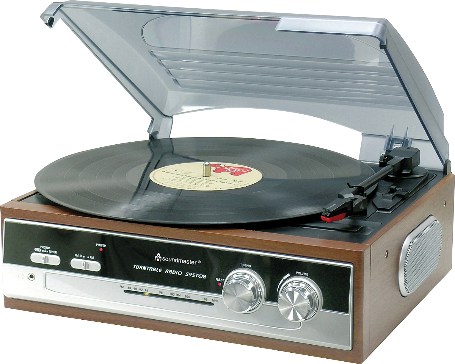 Soundmaster PL 186 Aluminium, Transparent