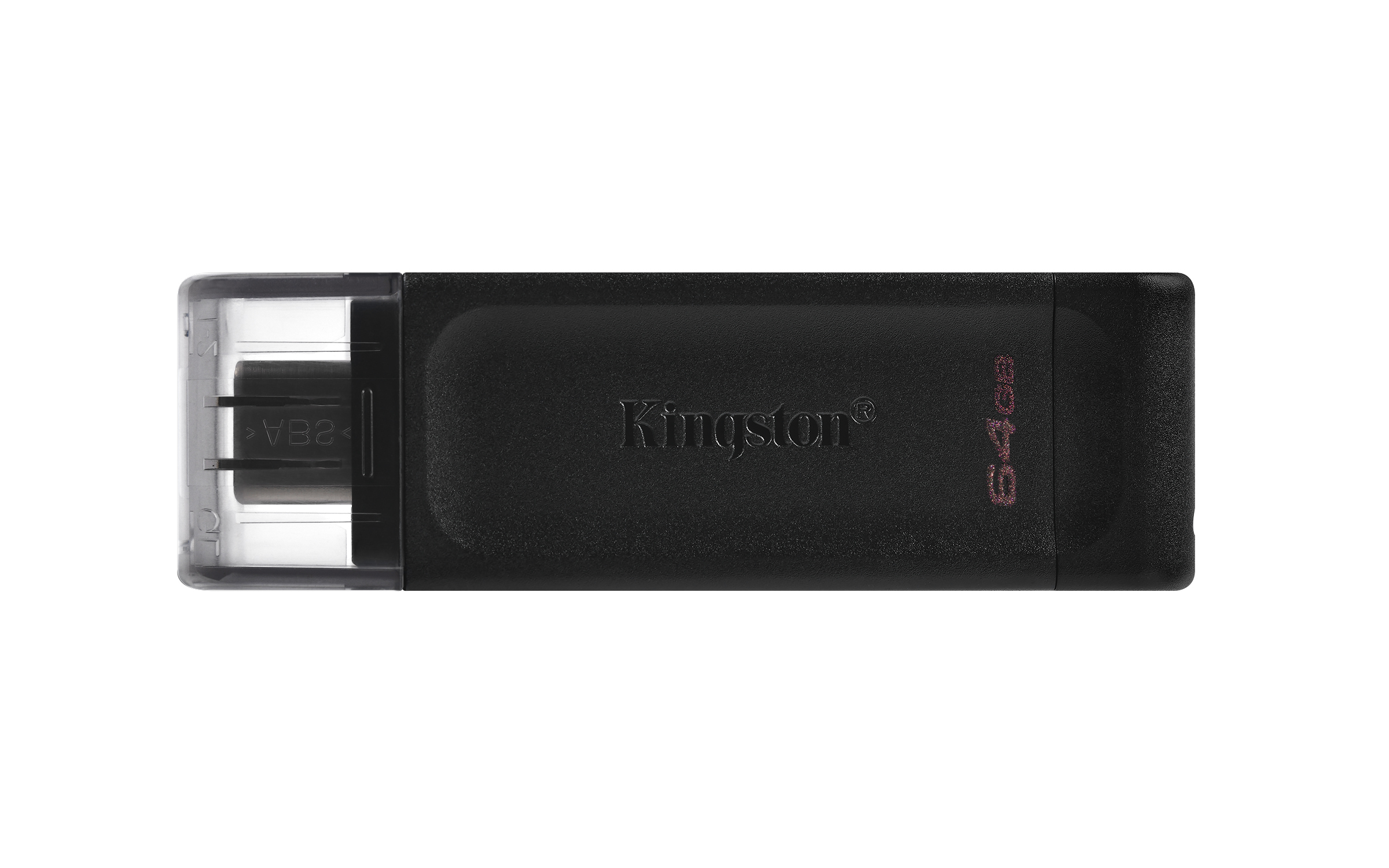 Kingston DataTraveler 70 USB flash sürücü 64 GB USB C Tipi 3.2 Gen 1 (3.1 Gen 1) Siyah