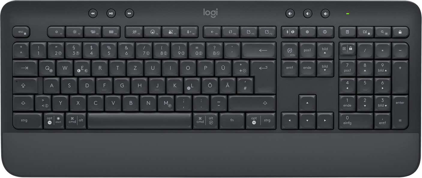 Logitech Signature K650 Tastatur Bluetooth QWERTZ Deutsch Graphit