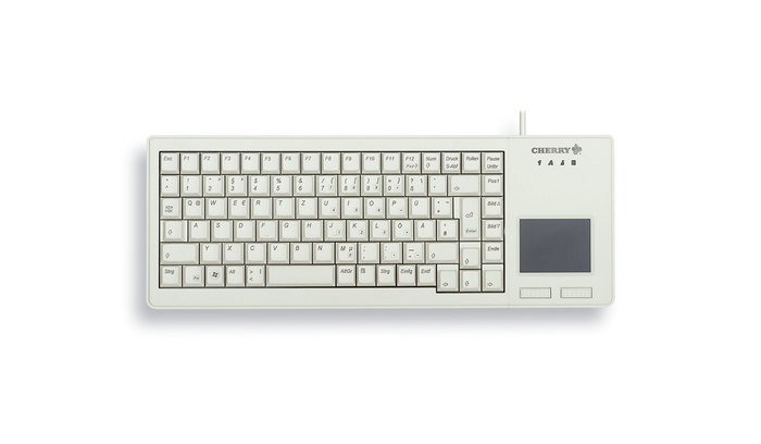 CHERRY XS Touchpad Tastatur Universal USB QWERTY US Englisch Grau