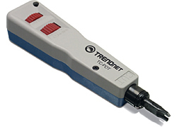 Trendnet TC-PDT Punch Down Tool with 110 and Krone Blade Netzwerkanalysator Blau, Weiß