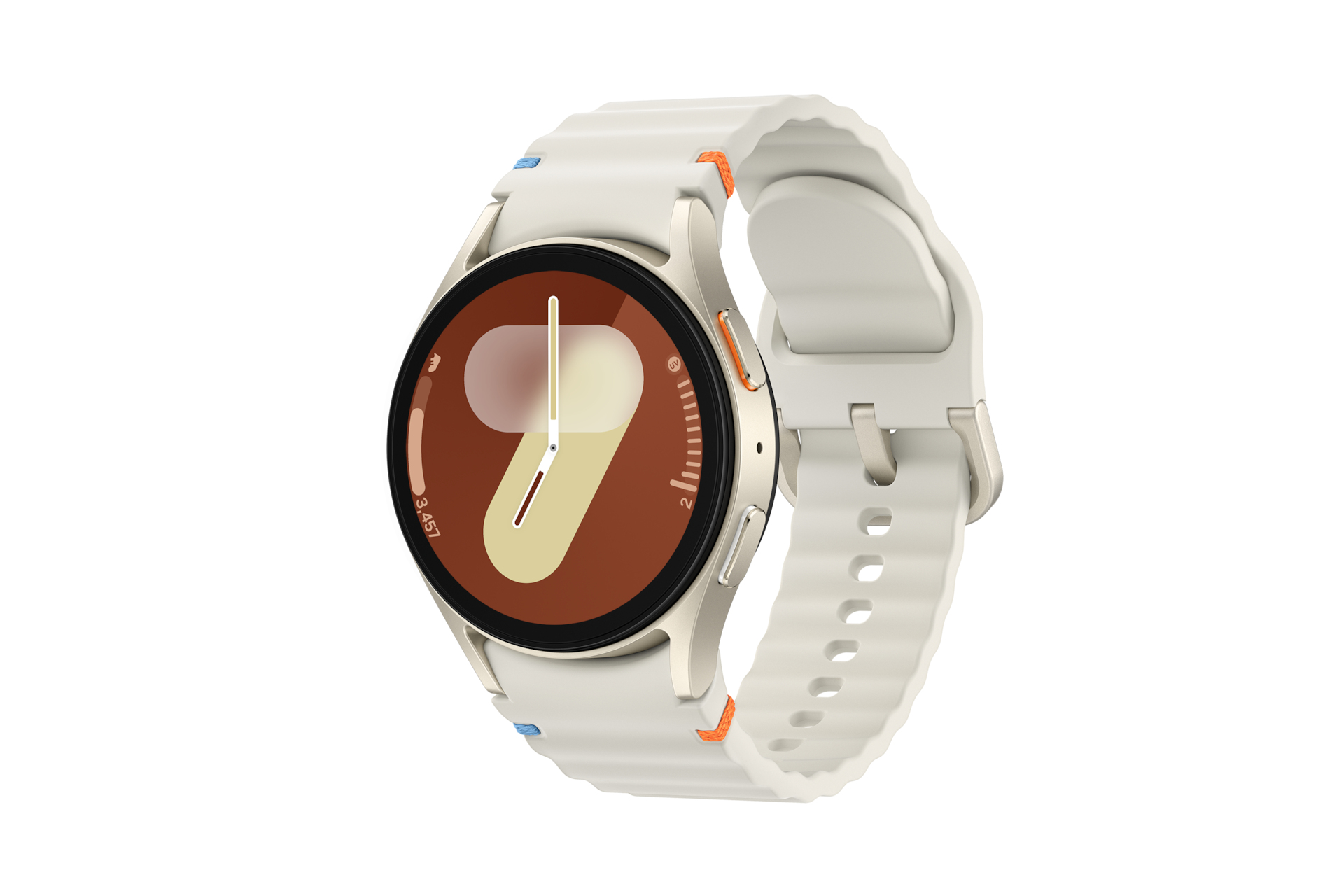 Samsung Galaxy Watch7 3,3 cm (1.3") AMOLED 40 mm Digital 432 x 432 Pixel Touchscreen Cremefarben WLAN GPS