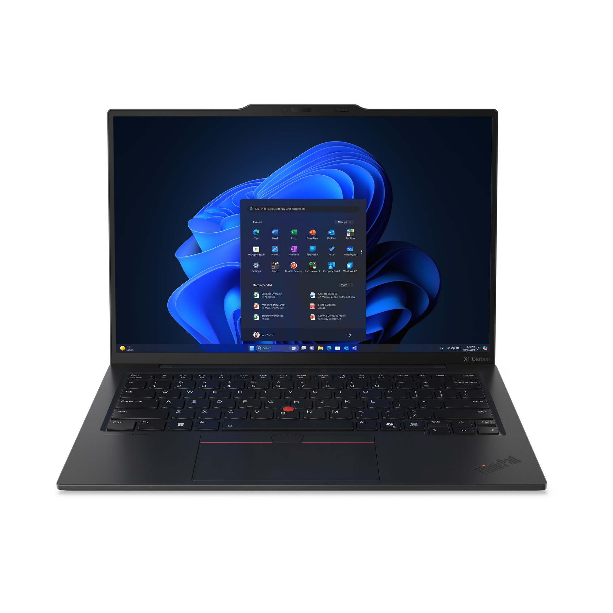 Lenovo ThinkPad X1 Carbon Aura Edition Intel Core Ultra 7 258V Laptop 35,6 cm (14") 2.8K 32 GB LPDDR5x-SDRAM 1 TB SSD Wi-Fi 7 (802.11be) Windows 11 Pro Schwarz
