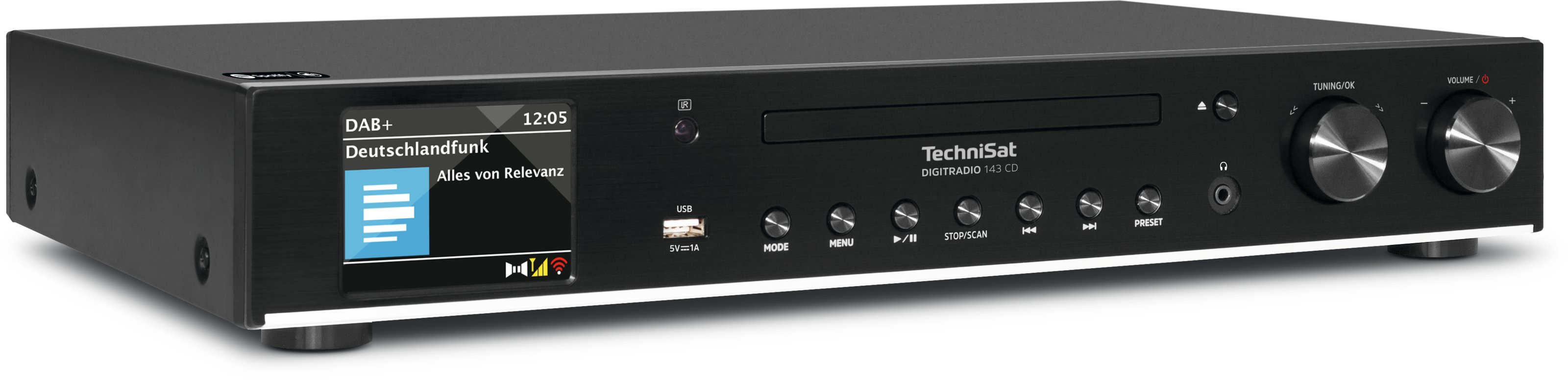 TechniSat DigitRadio 143 Internet Digital Schwarz