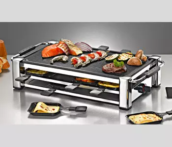 Rommelsbacher RCC 1500 Raclette Grill 1500 W Chrom Rommelsbacher RCC 1500 Raclette Grill 1500 W Chrom