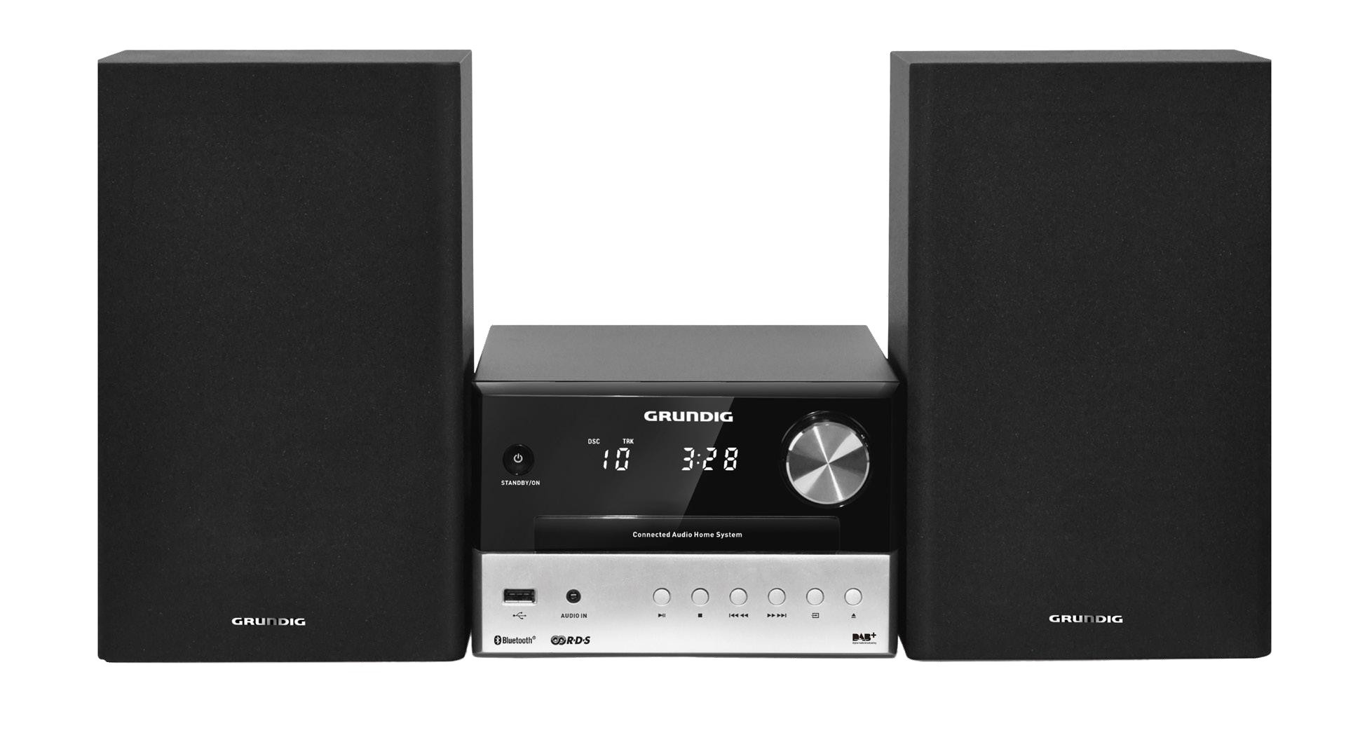 Grundig CMS 3000 BT DAB+ Heim-Audio-Mikrosystem 30 W Schwarz, Silber
