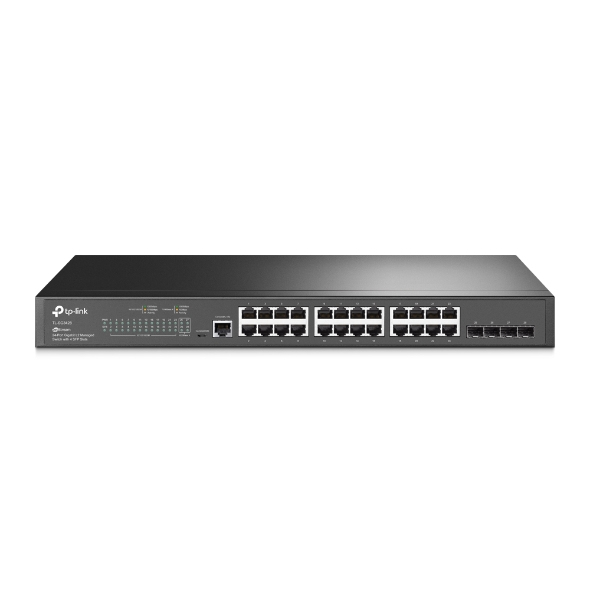 TP-Link JetStream 24-Port Gigabit L2 Managed Switch mit 4 SFP-Slots