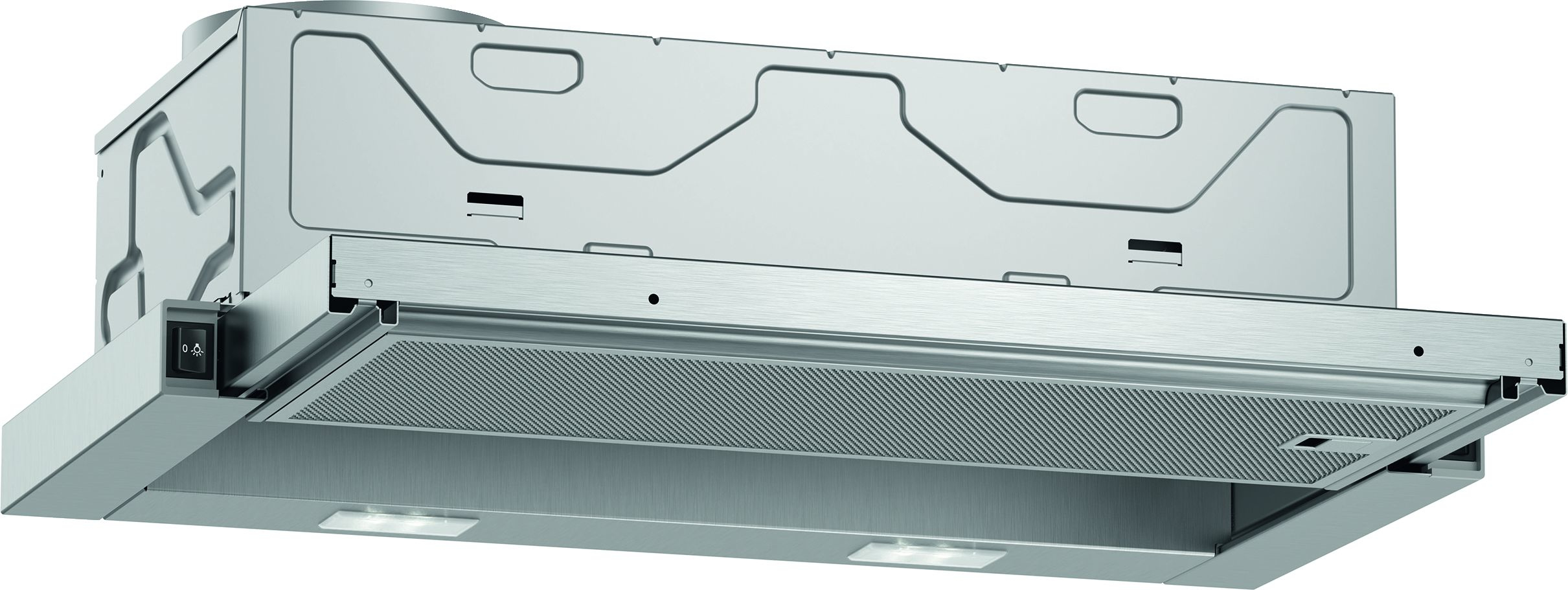 Neff D46BR22X1 Dunstabzugshaube Halb eingebaut (Pullout) Edelstahl 389 m³/h