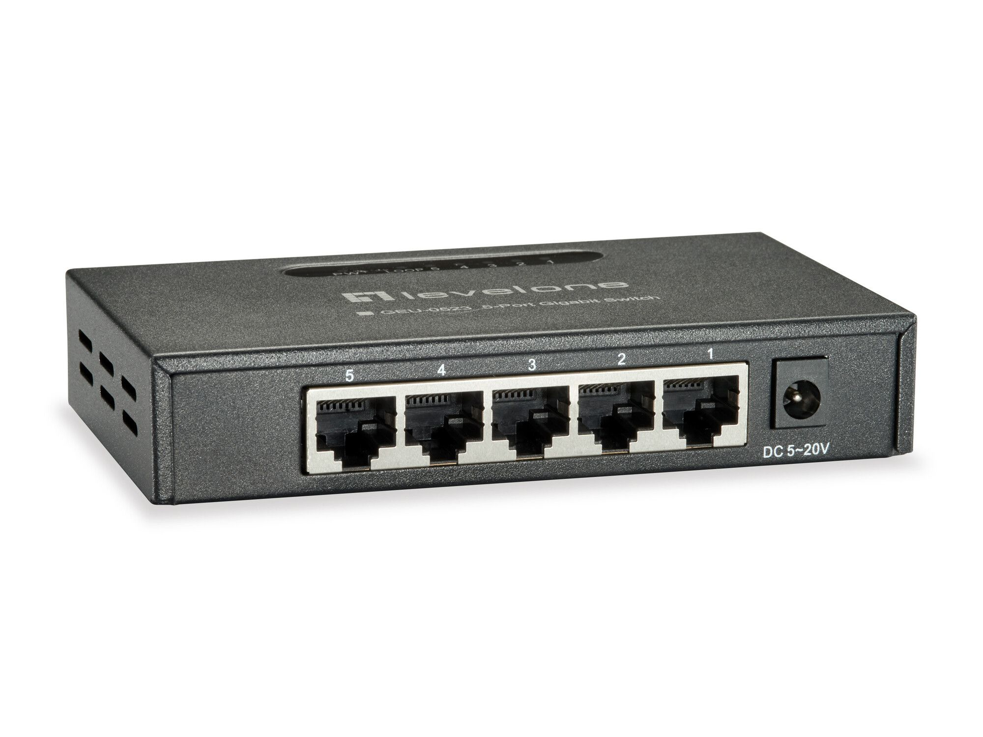LevelOne GEU-0523 Netzwerk-Switch Unmanaged Gigabit Ethernet (10/100/1000) Schwarz