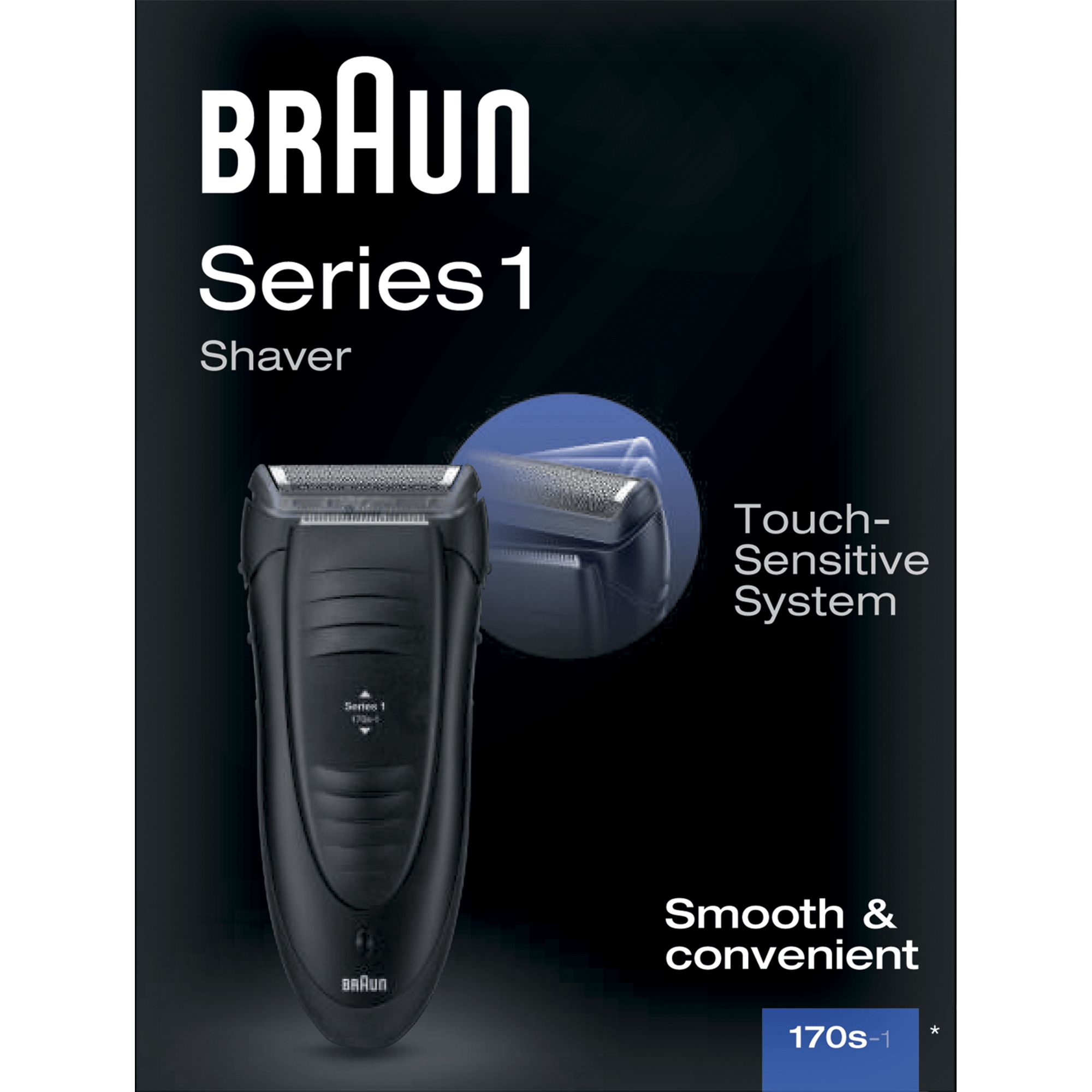 Braun Series 1 -170 Folienschaber Trimmer Schwarz