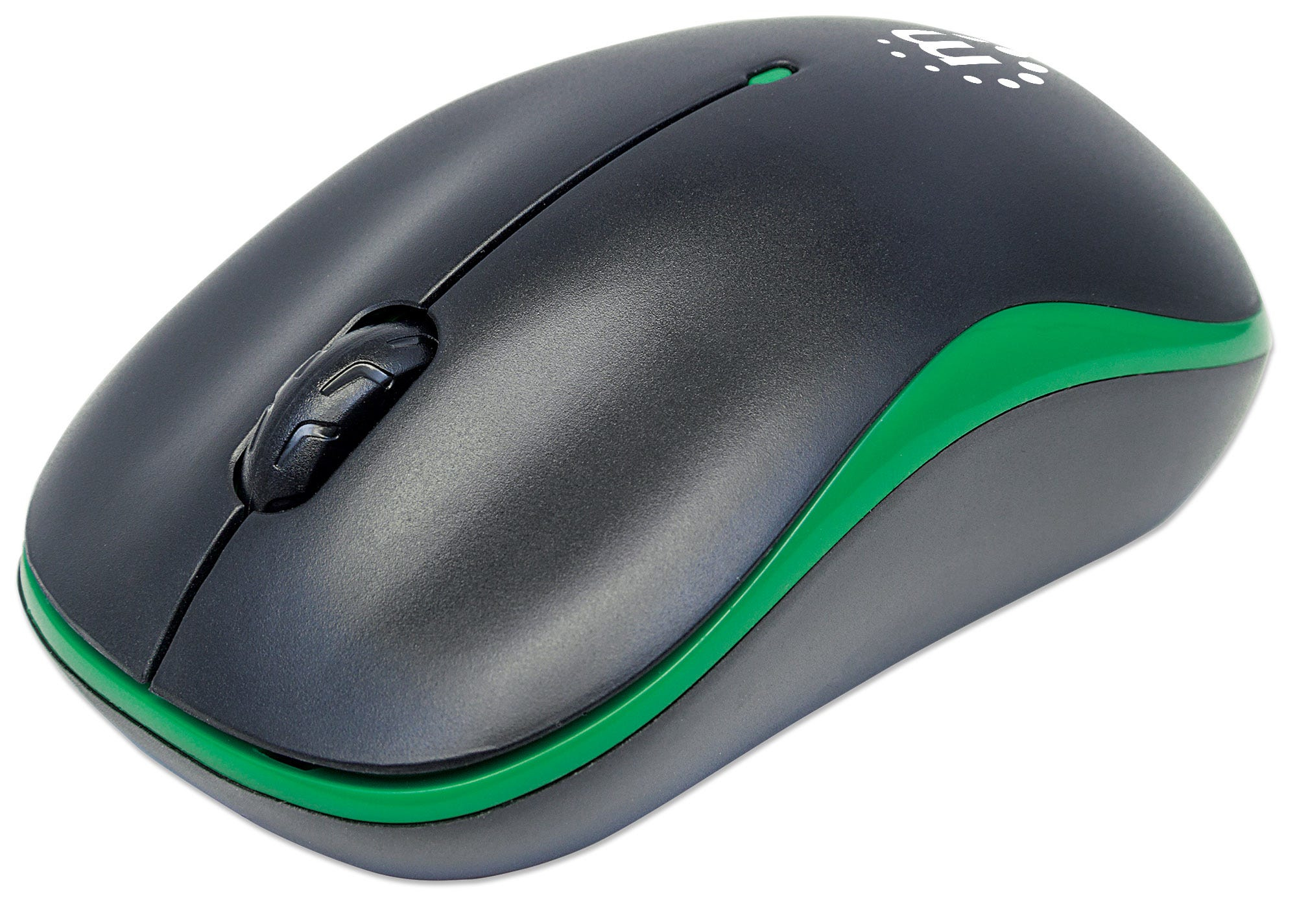 Manhattan Success Wireless Maus, USB, optisch, drei Tasten plus Mausrad, 1000 dpi, grün
