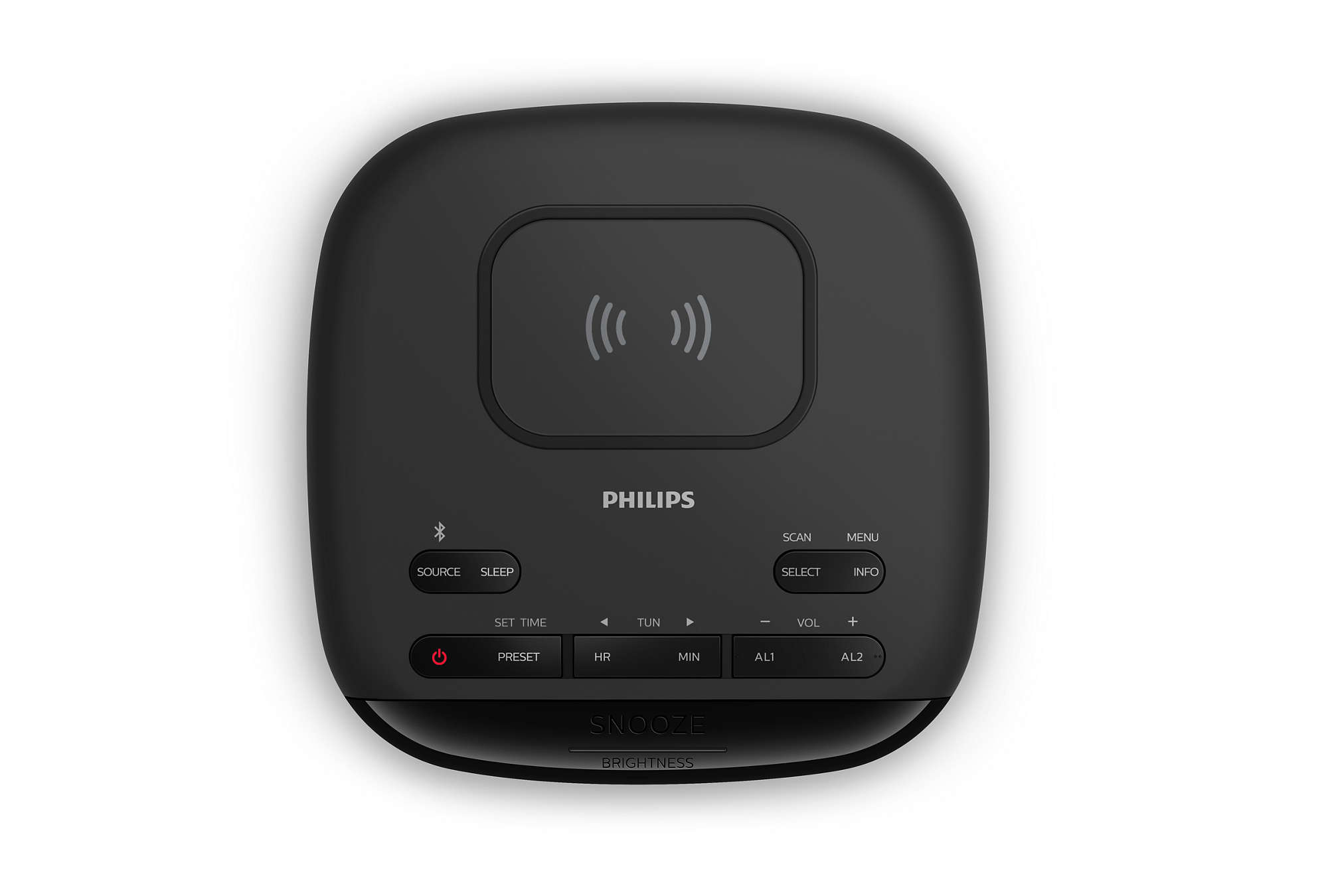 Philips TAR7705/10 Radio Uhr Analog & Digital Schwarz
