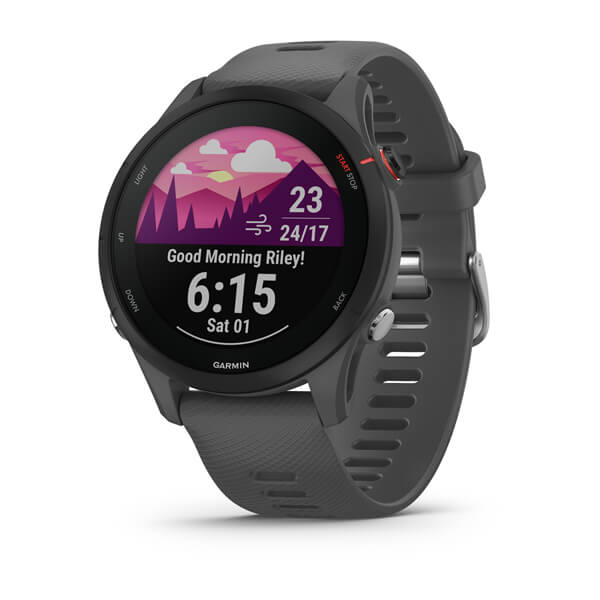 Garmin Forerunner 255 3.3 cm (1.3") MIP 46 mm Digital 260 x 260 pixels Touchscreen Grey Wi-Fi GPS (satellite)