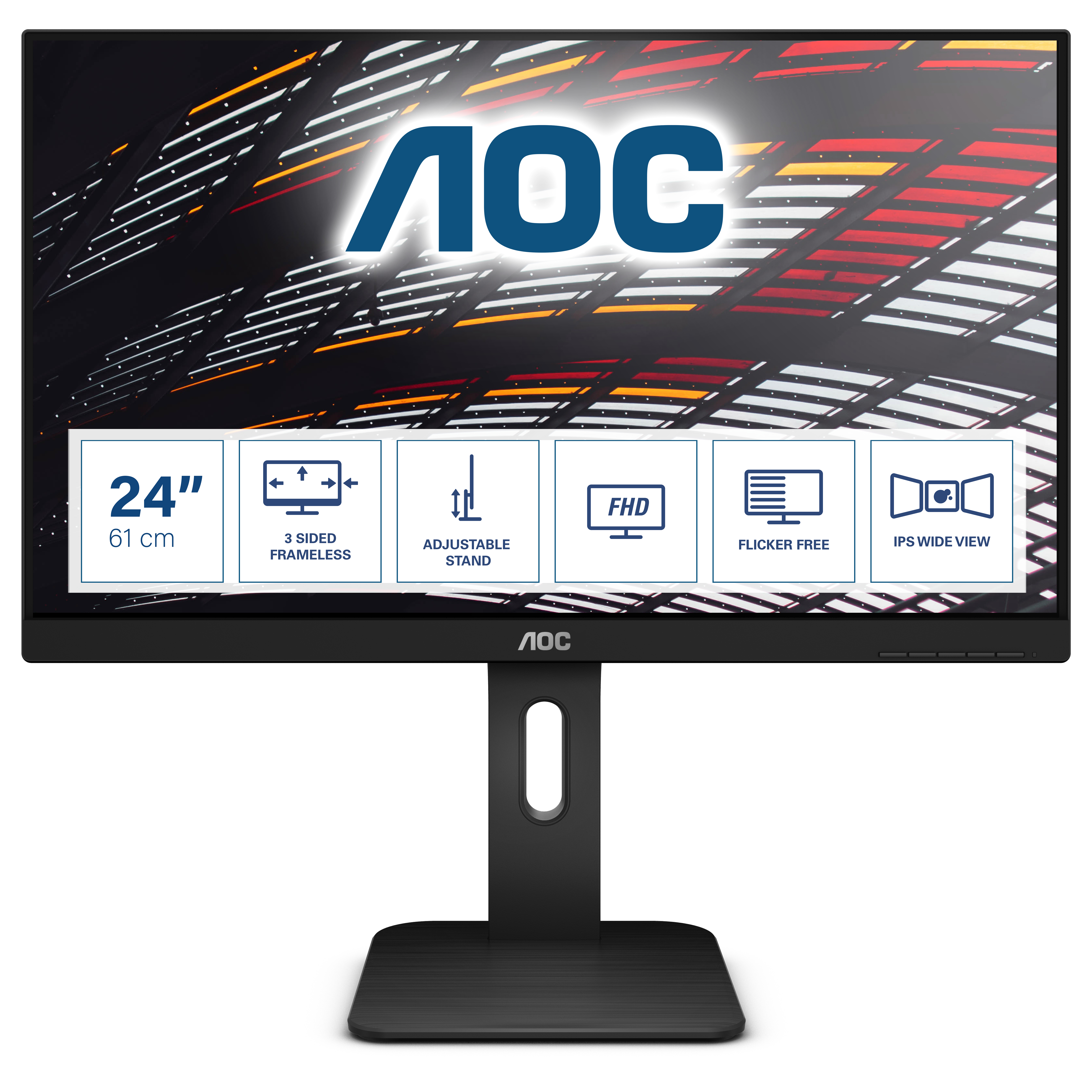 AOC P1 X24P1 Computerbildschirm 61 cm (24") 1920 x 1200 Pixel WUXGA LED Schwarz