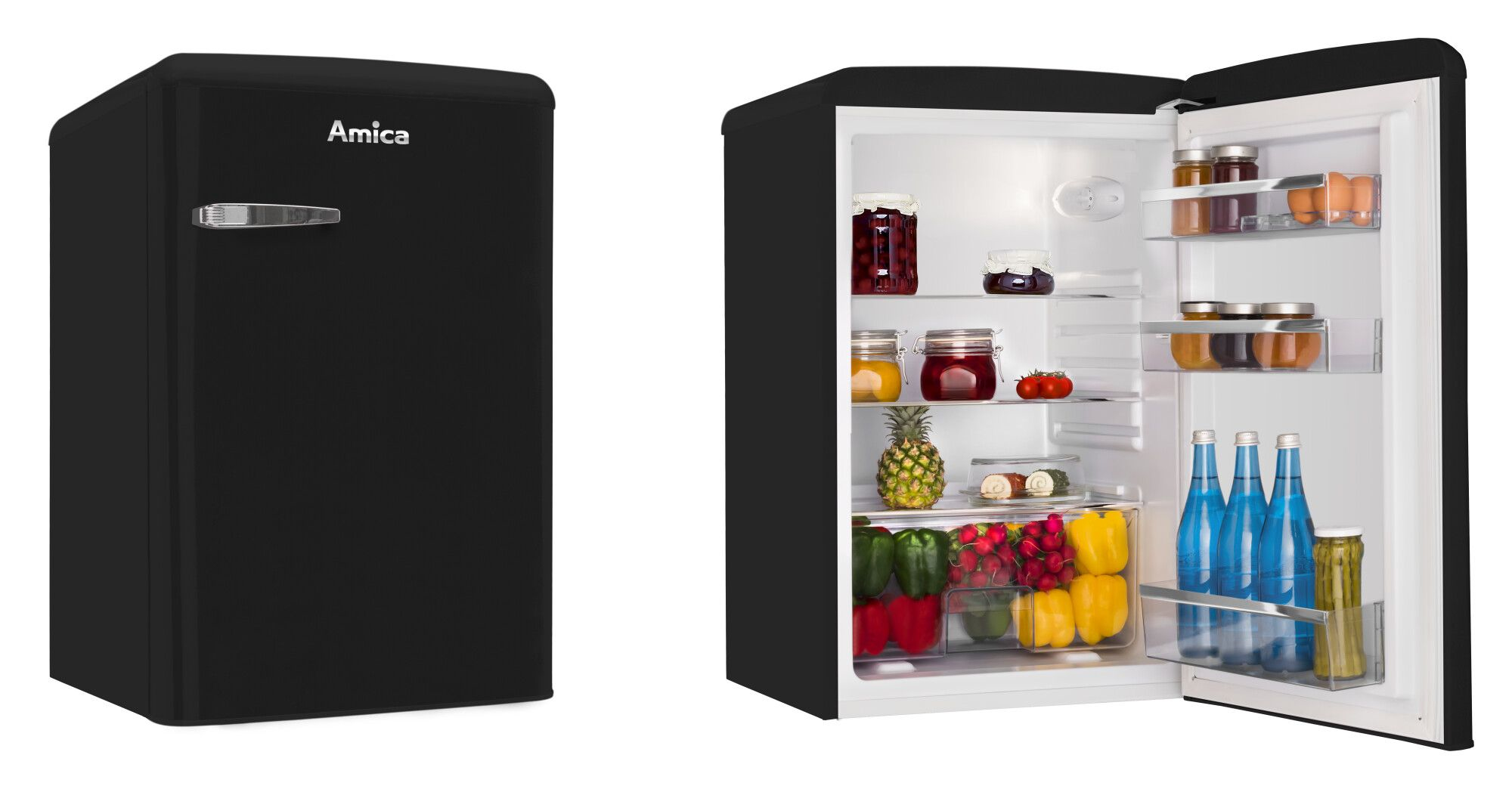 Amica VKS 15624-1 S Kühlschrank Freistehend 120 l E Schwarz