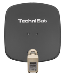 TechniSat Digidish 45 Twin Satellitenantenne Grau