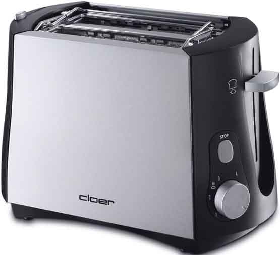 Cloer Toaster 3410 2 Scheibe(n) 825 W