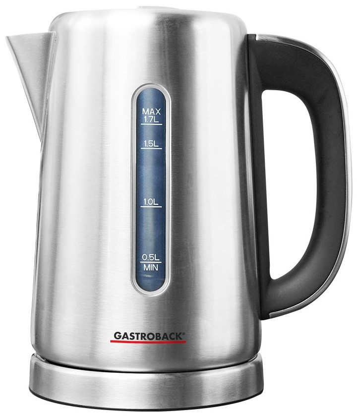 Gastroback Design Express Wasserkocher 1,7 l 3000 W Schwarz, Edelstahl