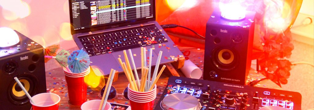 Hercules DJ Speaker 32 Party Lautsprecher Schwarz Kabelgebunden 30 W