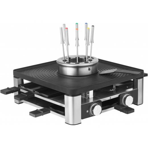 WMF Lumero 61.3020.1009 Raclette Grill 8 Person(en) 1960 W Schwarz, Edelstahl