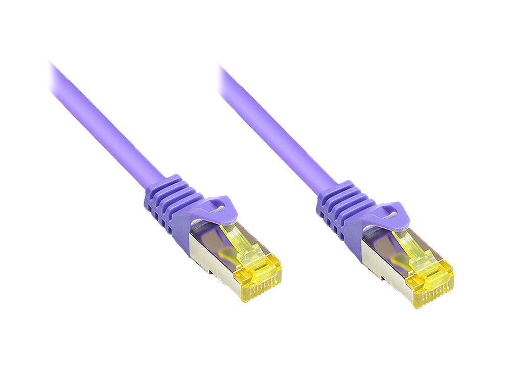 Alcasa 2.0m Cat7 RJ-45 networking cable Violet 2 m S/FTP (S-STP)