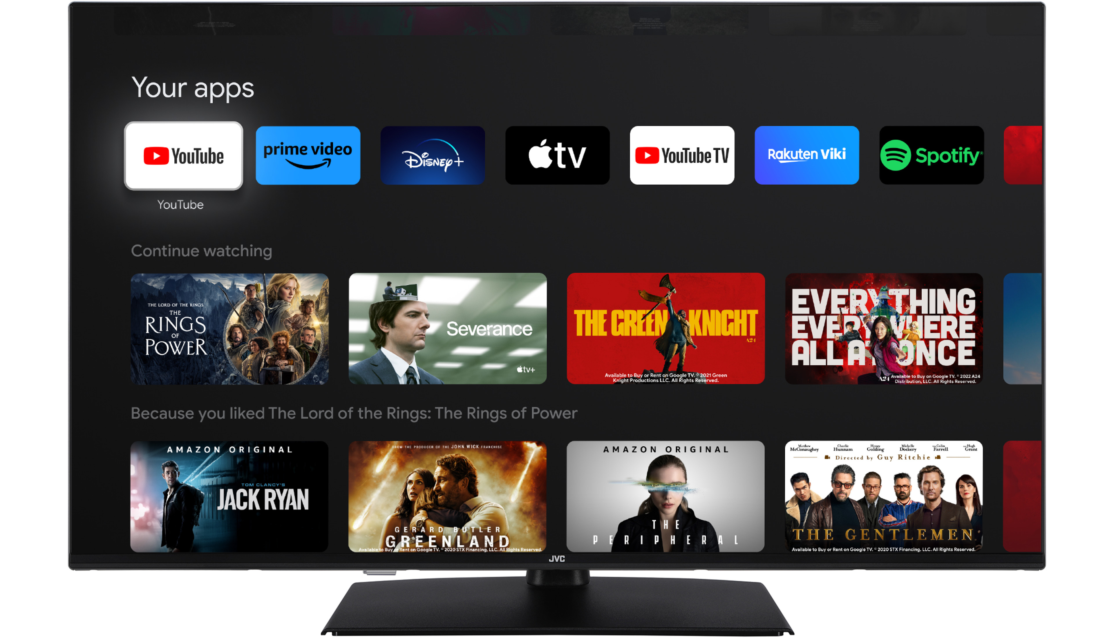JVC LT-50VUQ3455 TV 127 cm (50") 4K Ultra HD Smart TV Wi-Fi Black