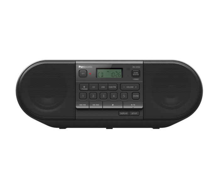 Panasonic RX-D552 Digital 20 W DAB, DAB+, FM Schwarz Playback MP3