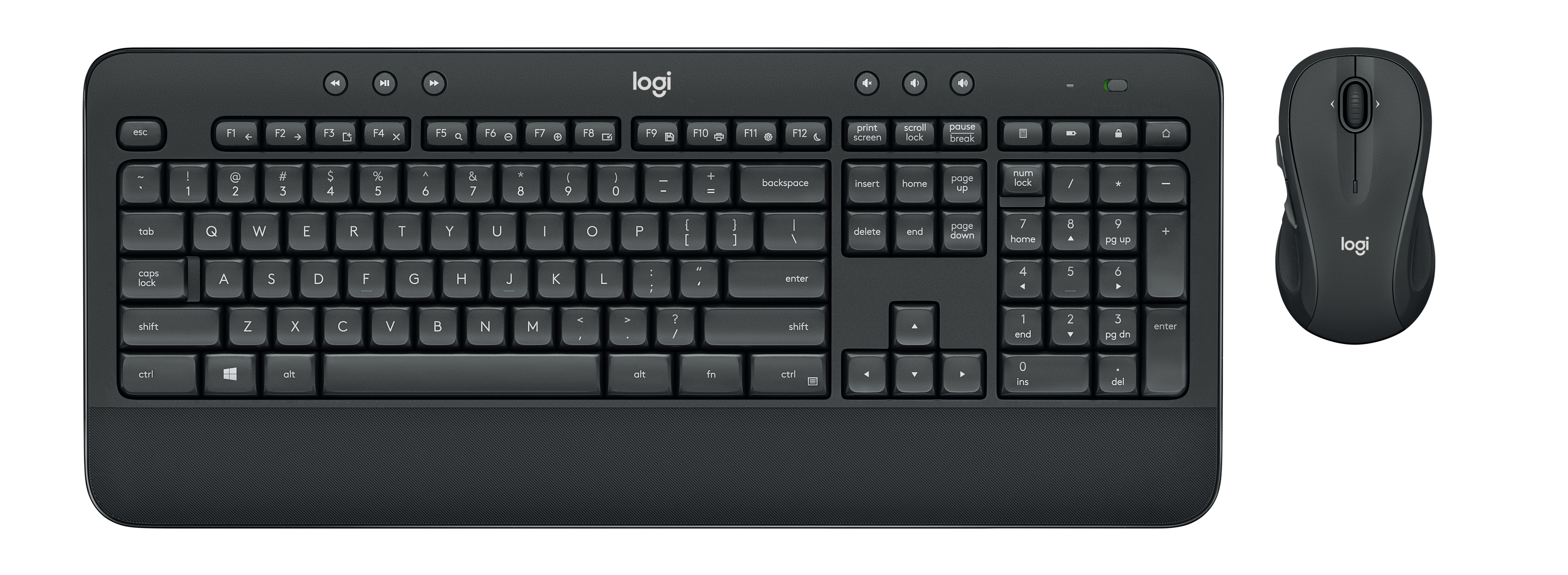 Logitech MK545 ADVANCED Wireless Keyboard and Mouse Combo Tastatur Maus enthalten Universal USB QWERTZ Deutsch Schwarz