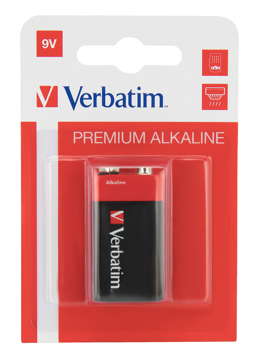 Verbatim 9V-Alkalibatterien