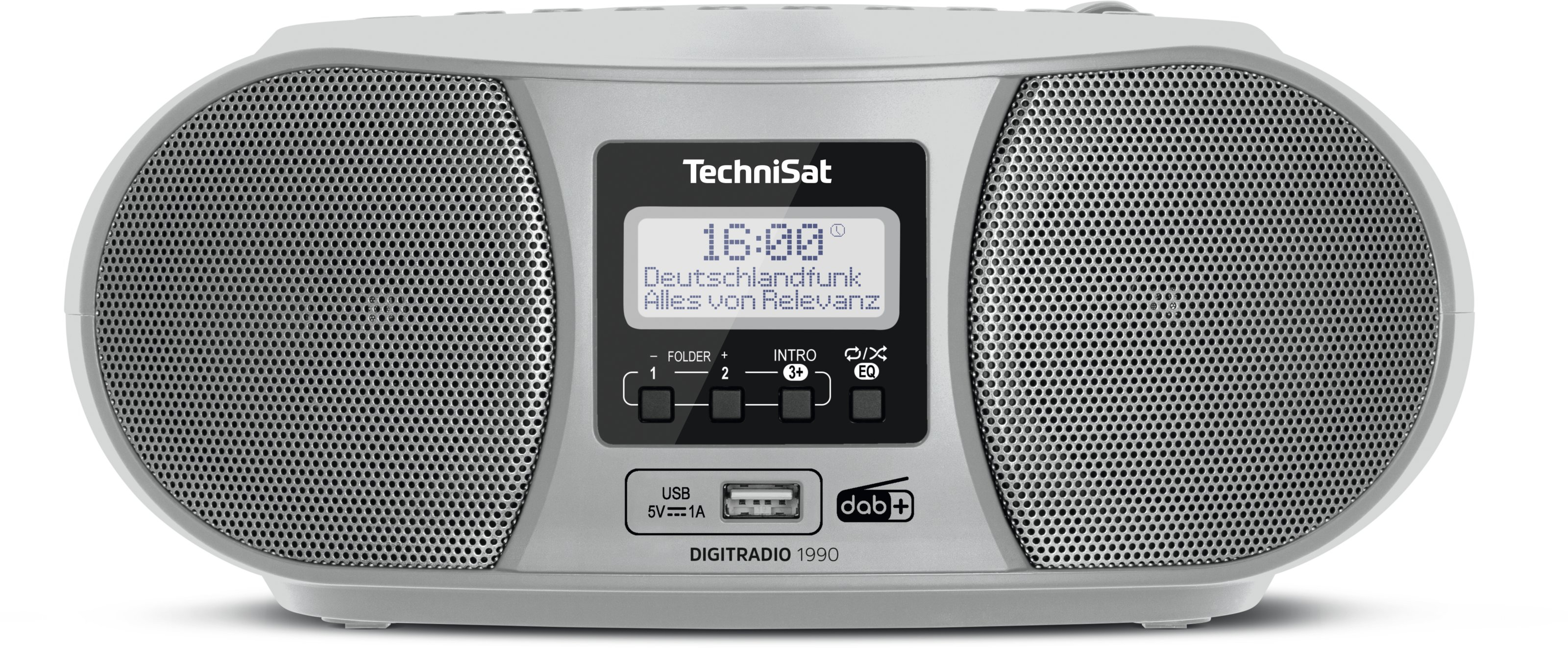 TechniSat DigitRadio 1990 Analog & Digital 3 W DAB+, FM Silber Playback MP3