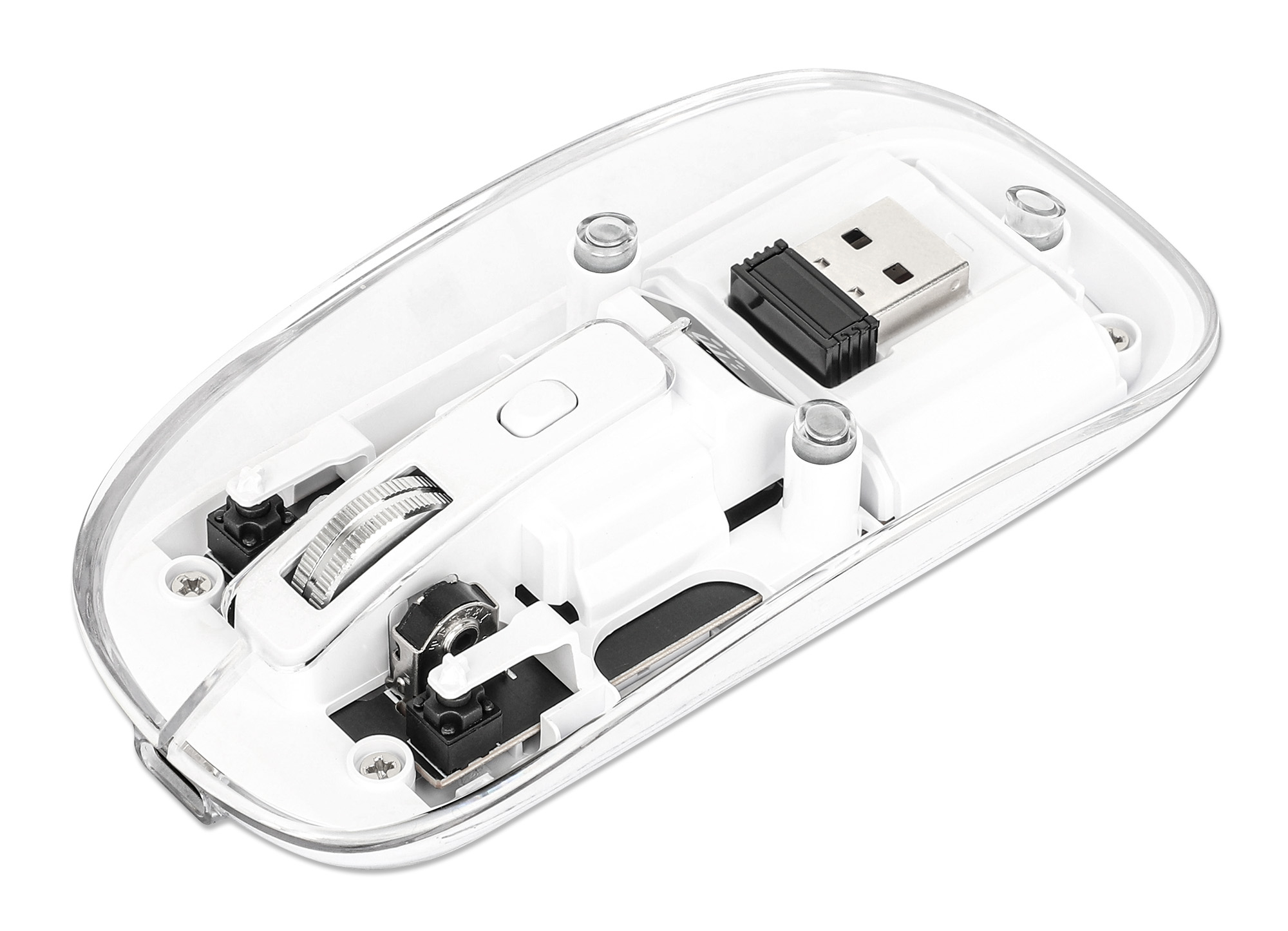 Manhattan 190275 Maus Universal Beidhändig RF Wireless Optisch 1600 DPI