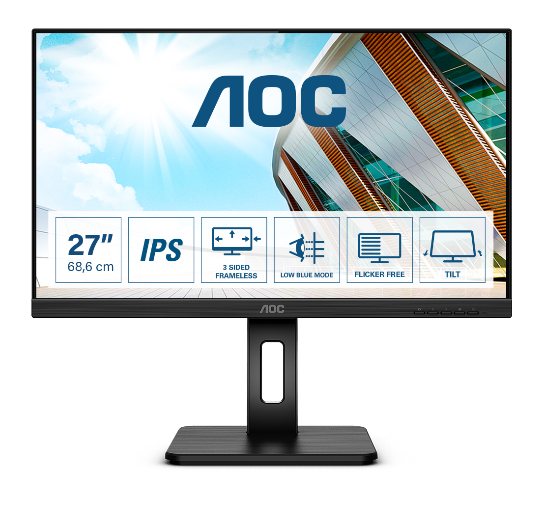 AOC P2 Q27P2Q LED display 68,6 cm (27") 2560 x 1440 Pixel Quad HD Schwarz