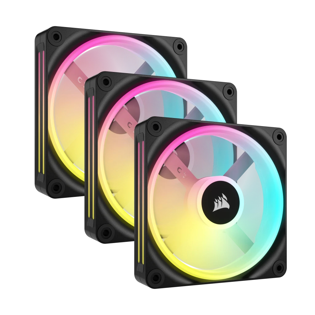 Corsair Air CO-9051002-WW Computerkühlsystem Computergehäuse Ventilator 12 cm Schwarz 3 Stück(e)