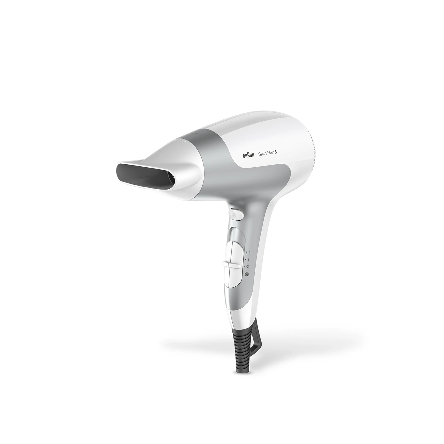 Braun HD580 Haartrockner 2500 W Silber, Weiß